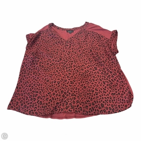 Cozy Flex Chic Style Trend Top Short Sleeve By Fortune & Ivy In Red, Size: 2x