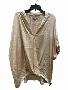 Slim fit clothing Top Short Sleeve By Gigio In Cream, Size: 2x