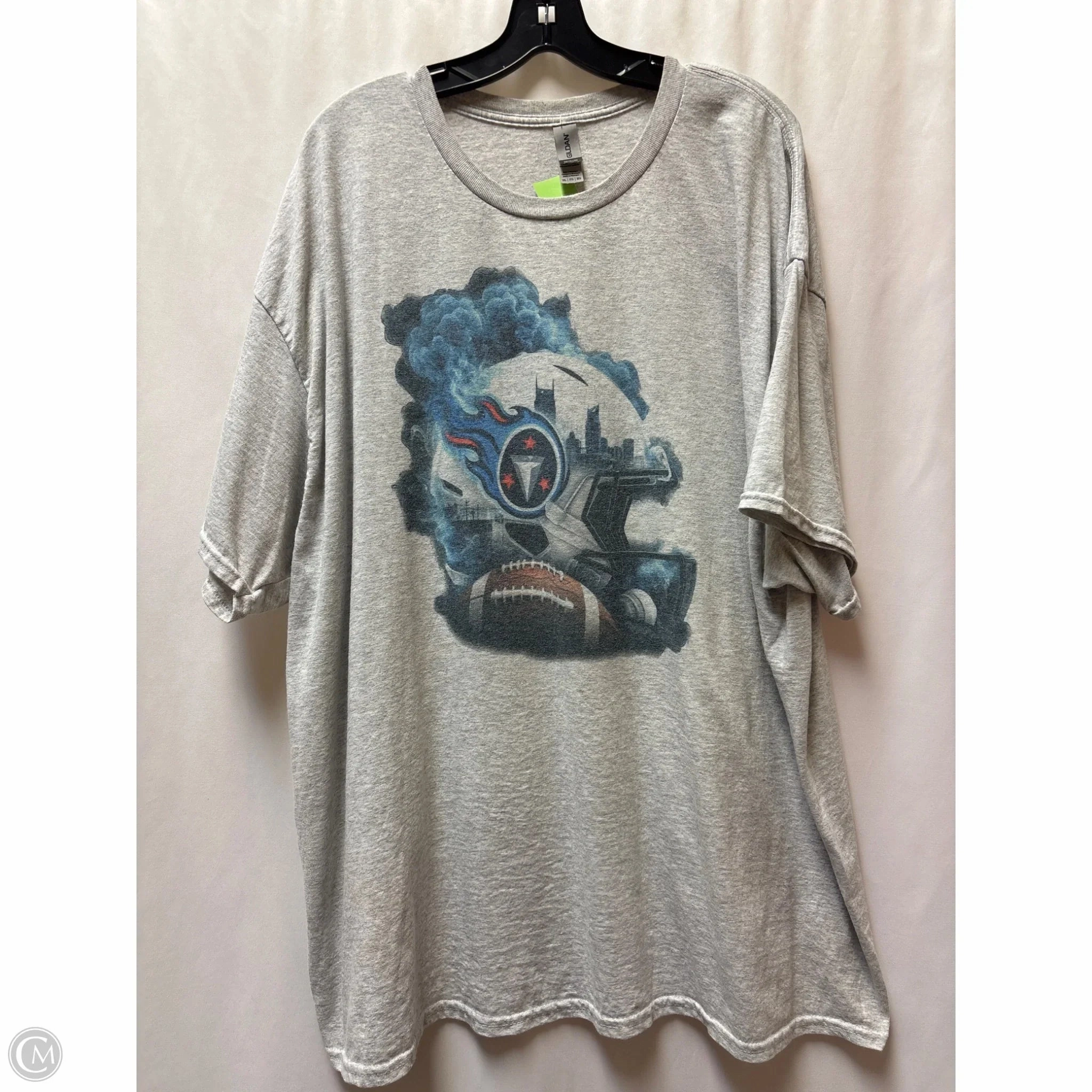 Lightweight Comfort Top Short Sleeve By Gildan In Grey, Size: 3x