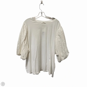 Top Short Sleeve By H&m In White, Size: 3x layerable