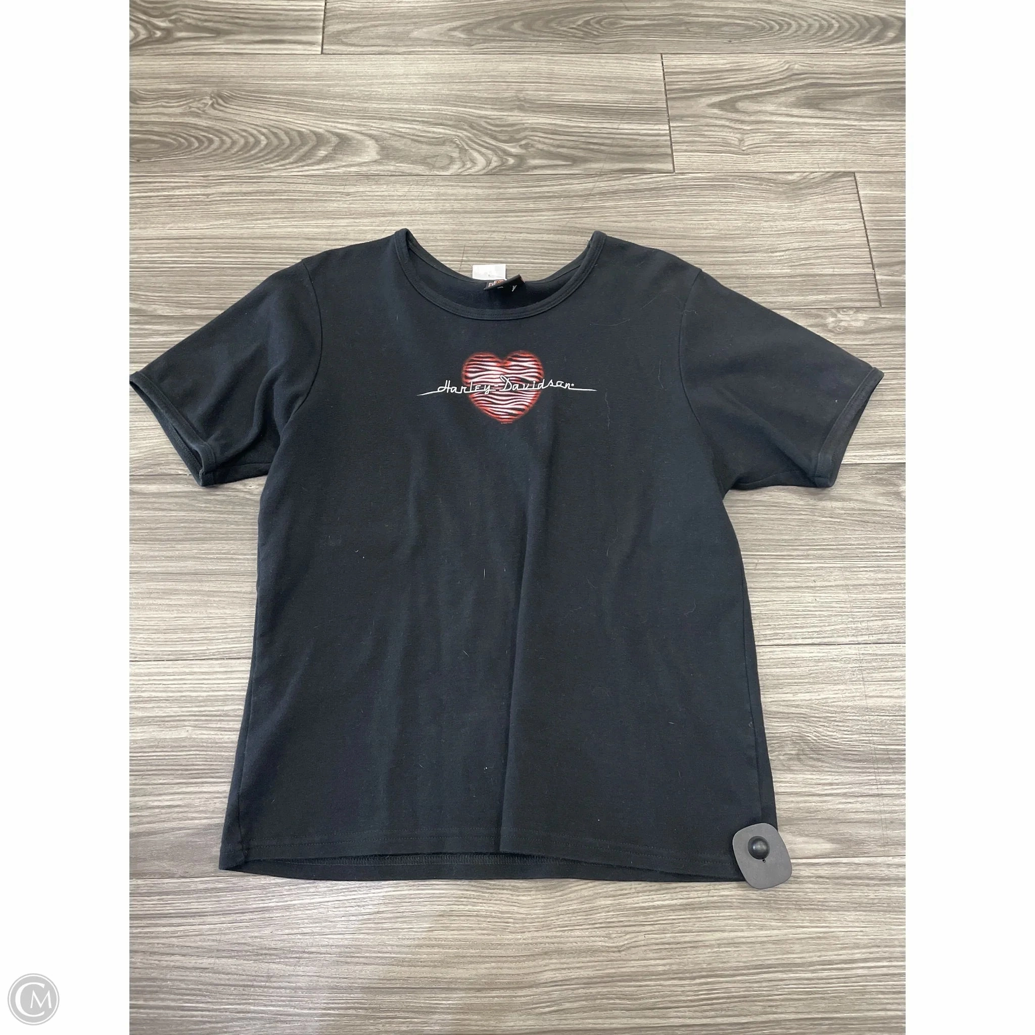 Simple Comfort Top Short Sleeve By Harley Davidson In Black, Size: 2x