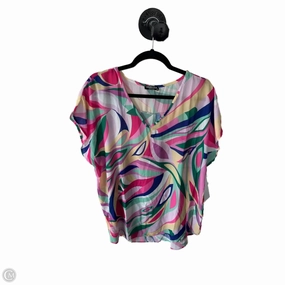 Top Short Sleeve By Heimish Usa In Pink & White, Size: 3x Chilly Style Urban Style