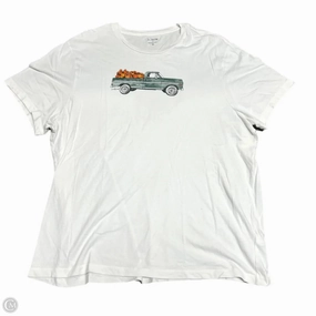 Casual Comfort Layer Top Short Sleeve By J. Crew In Green & White, Size: Xxl