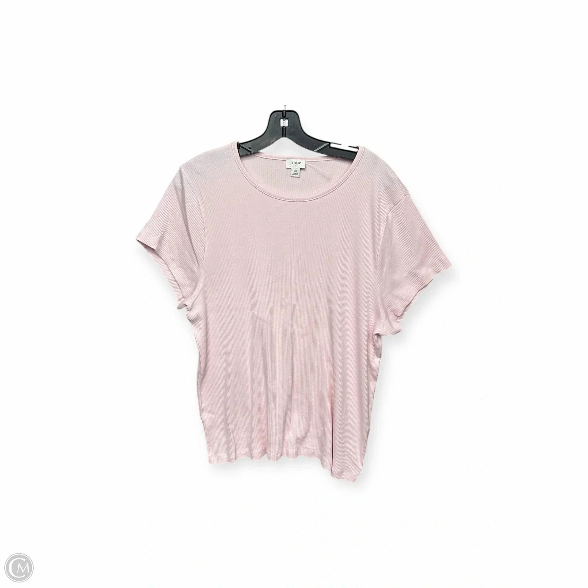 Formal Style Top Short Sleeve By J. Crew In Pink, Size: 2x