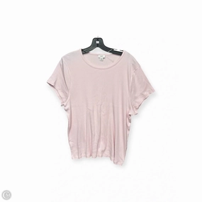 Formal Style Top Short Sleeve By J. Crew In Pink, Size: 2x