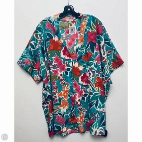 Sporty Look Wear Thermal regulation Top Short Sleeve By Jodifl In Floral Print, Size: 2x