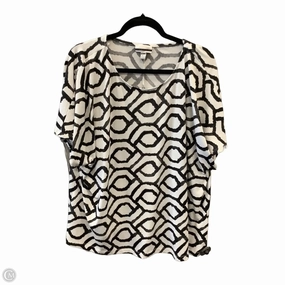 Comfortable Piece Formal Style Top Short Sleeve By Jules & Leopold In White, Size: 3x