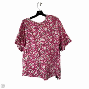 Top Short Sleeve By Kim Rogers In Pink, Size: 2x Bright and Bold