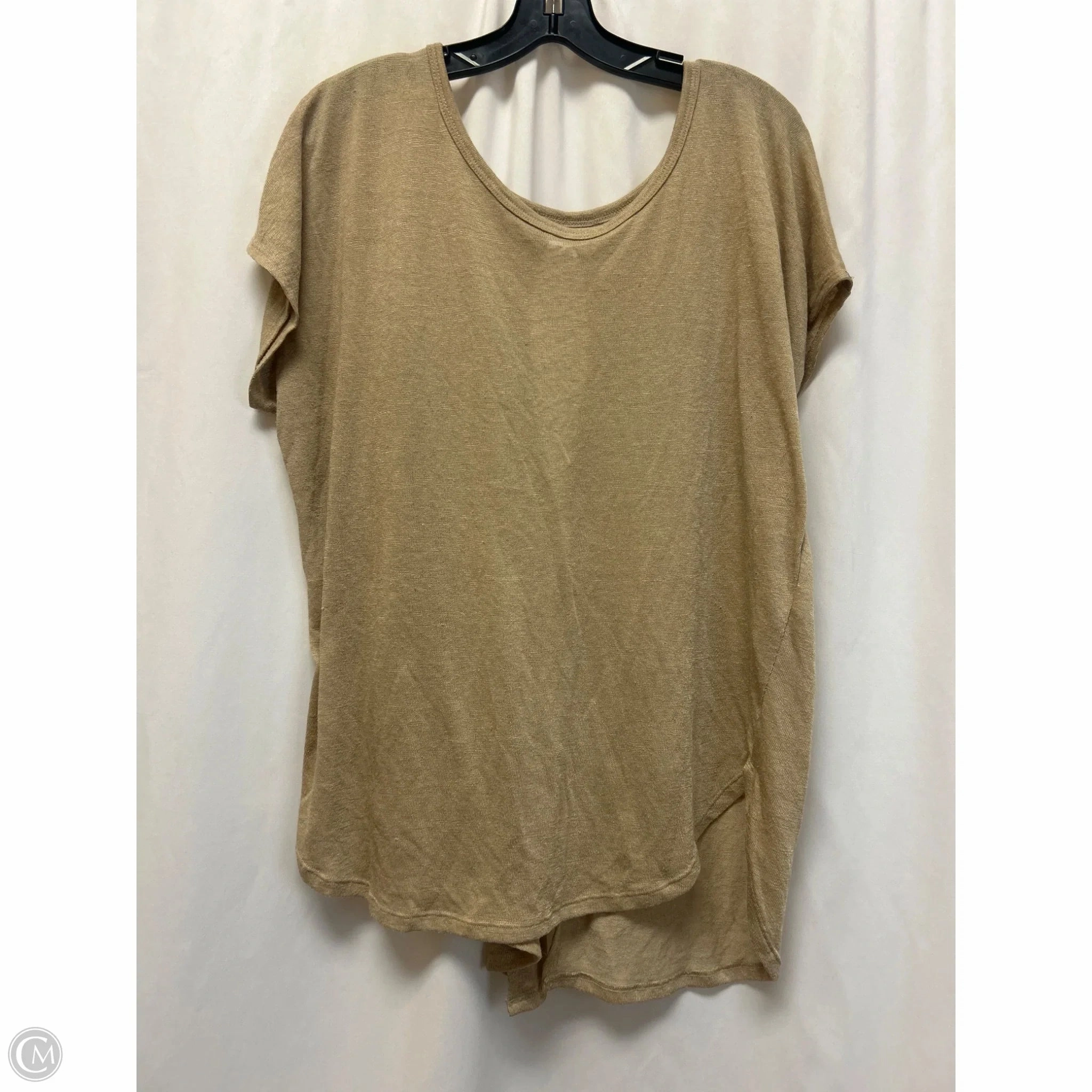 Active Design Wear Airflow Ventilation System Top Short Sleeve By Lane Bryant In Beige, Size: 1x