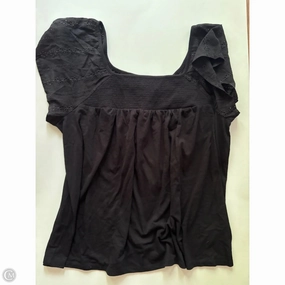certified Tagless Design Top Short Sleeve By Lane Bryant In Black, Size: 1x