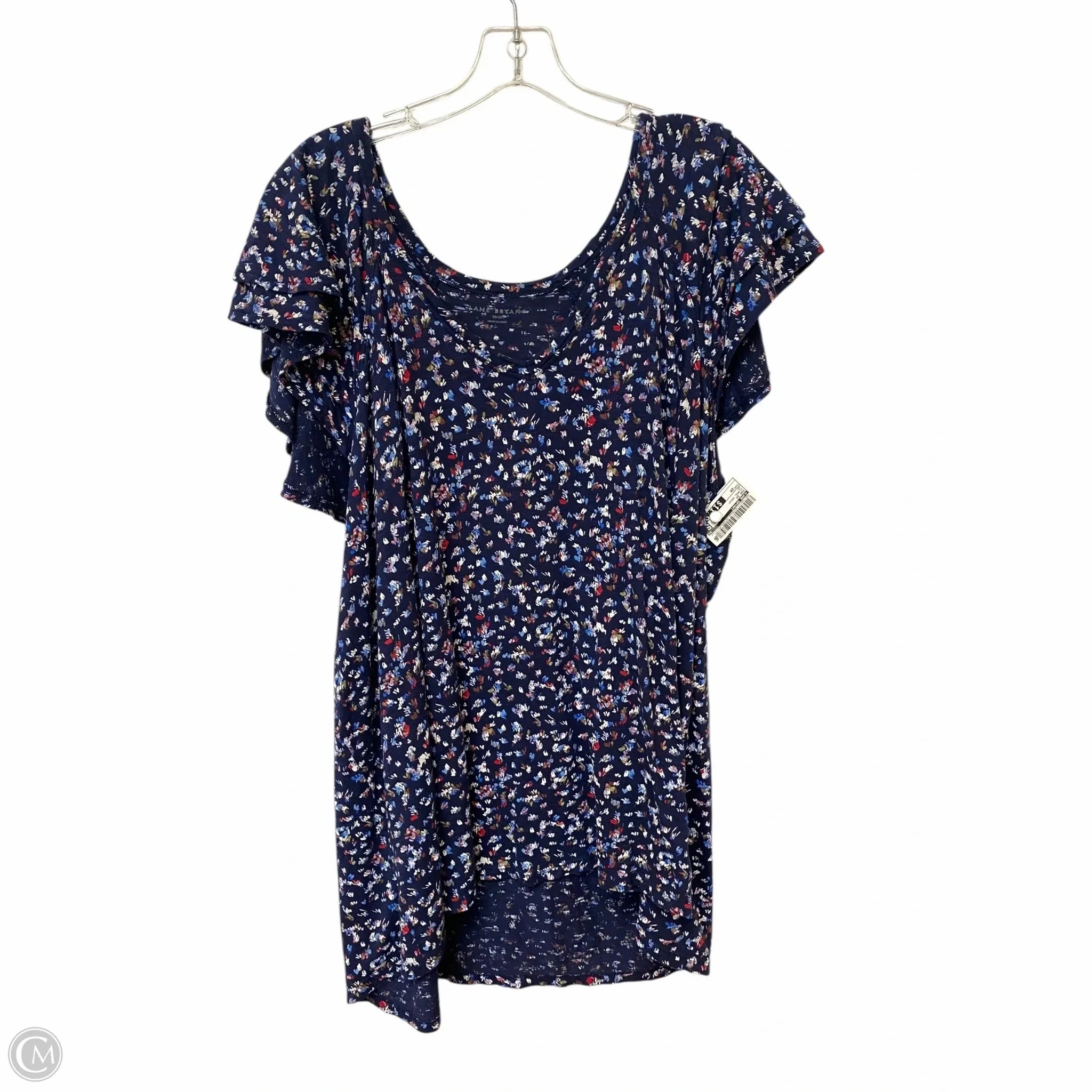 Top Short Sleeve By Lane Bryant In Floral Print, Size: 2x Sustainable Packaging LightweightBlend