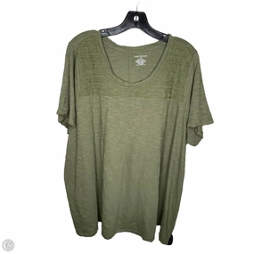 Top Short Sleeve By Lane Bryant In Green, Size: 3x City Casual