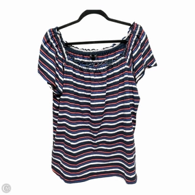 Anti-pilling Casual Active Top Short Sleeve By Lane Bryant In Striped Pattern, Size: 1x