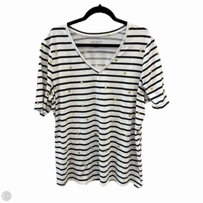 Top Short Sleeve By Lane Bryant In Striped Pattern, Size: 1x Stretch Comfort