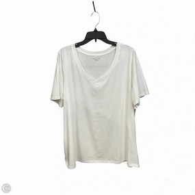 Top Short Sleeve By Lane Bryant In White, Size: 2x Autumn coziness shopping