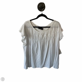 Top Short Sleeve By Lane Bryant In White, Size: 4x Chic Look