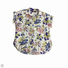 Flexible Fit Design Plus size clothing Top Short Sleeve By Lauren By Ralph Lauren In Floral Print, Size: Xl