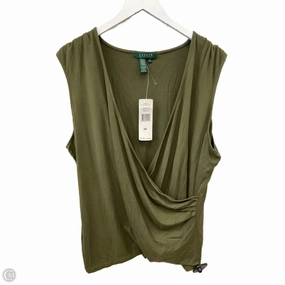 semi-formal style Top Short Sleeve By Lauren By Ralph Lauren In Green, Size: 3x