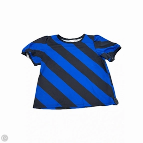 Top Short Sleeve By Liz Claiborne In Striped Pattern, Size: 1x Minimal Comfort Style