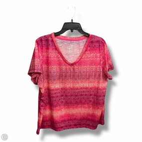 Top Short Sleeve By Made For Life In Pink, Size: 1x Chic and Cozy Street Trendy