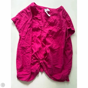Top Short Sleeve By Marc New York In Pink, Size: 3x Dimensional Stability Weave Casual Performance