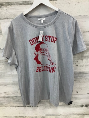 Top Short Sleeve By Maurices In Grey, Size: 2x Luxurious Flexible Comfort