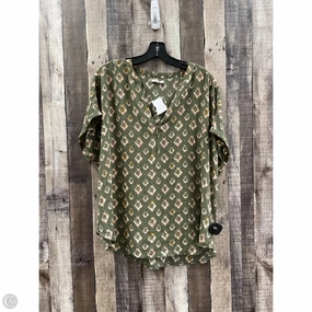 Non Irritating Collar Luxury clothing Top Short Sleeve By Maurices In Multi-colored, Size: 1x