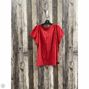 Top Short Sleeve By Maurices In Red, Size: 1x Chic Design High Density Cotton