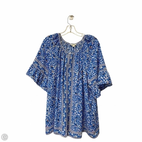 Top Short Sleeve By Max Studio In Blue, Size: 2x Versatile Style Trend
