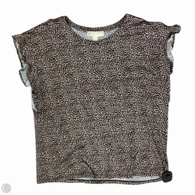 Top Short Sleeve By Michael By Michael Kors In Animal Print, Size: Xl Tear Resistant