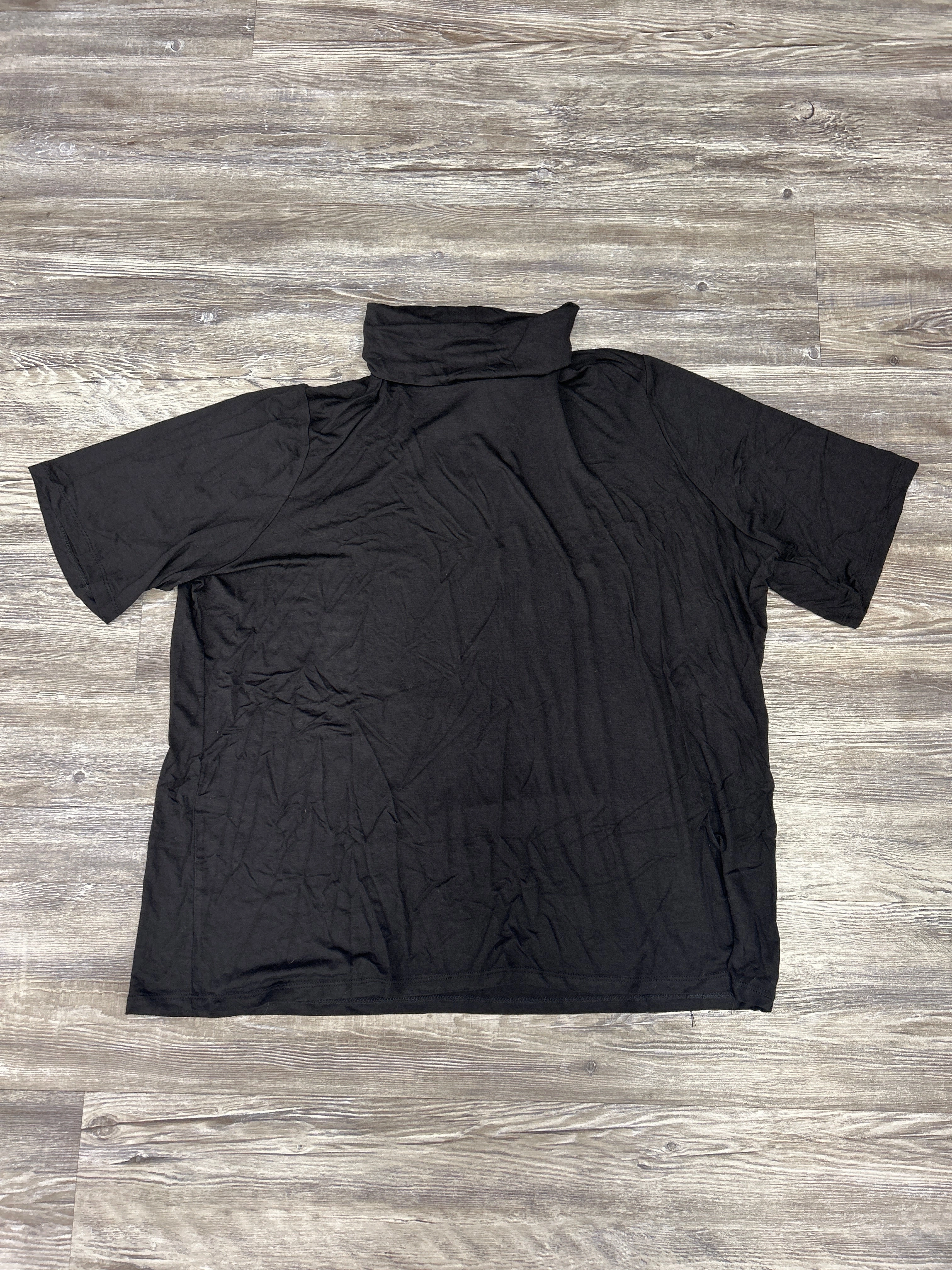 Top Short Sleeve By Michael By Michael Kors In Black, Size: 3x AntiStaticFinish Soft Finish