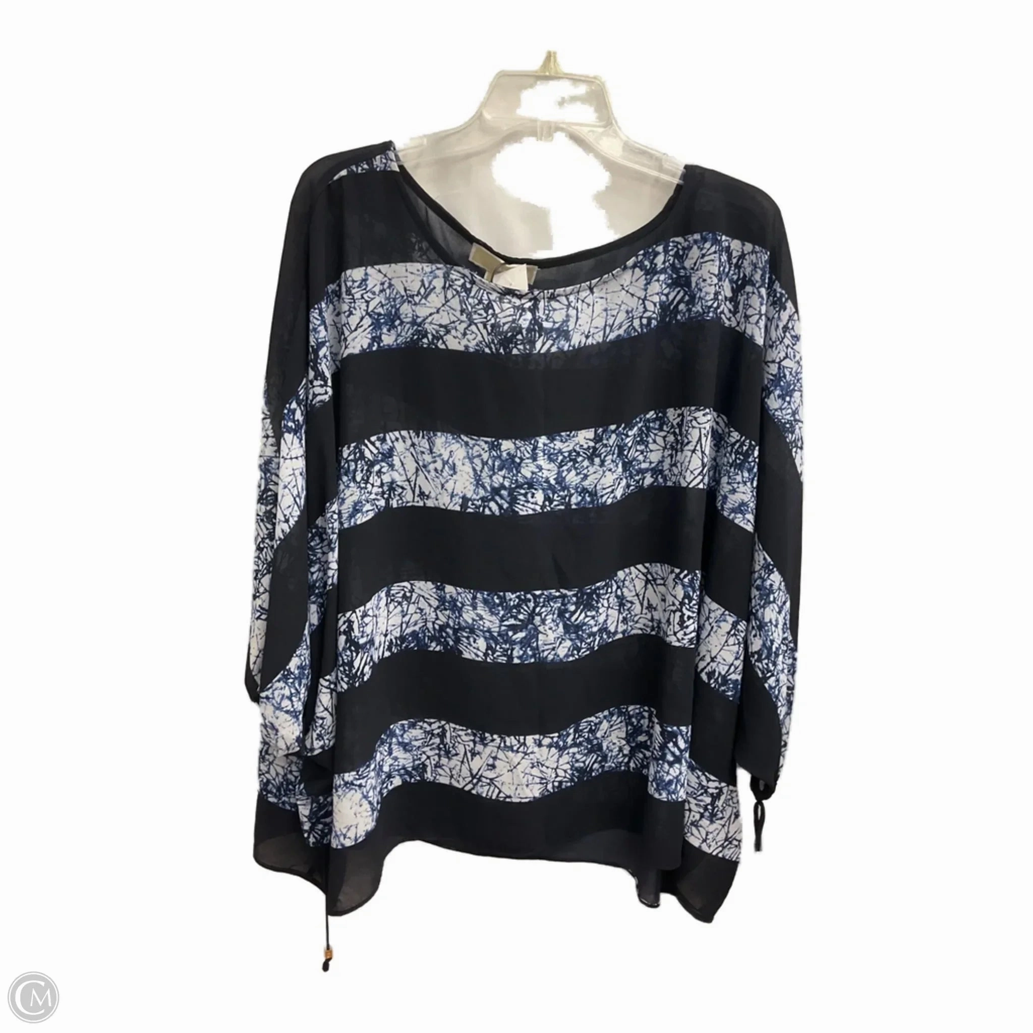 Top Short Sleeve By Michael By Michael Kors In Blue, Size: 2x Smart Layer