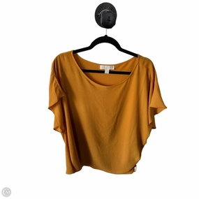 Fashionable Piece Comfy Touch Top Short Sleeve By Michael By Michael Kors In Yellow, Size: 2x