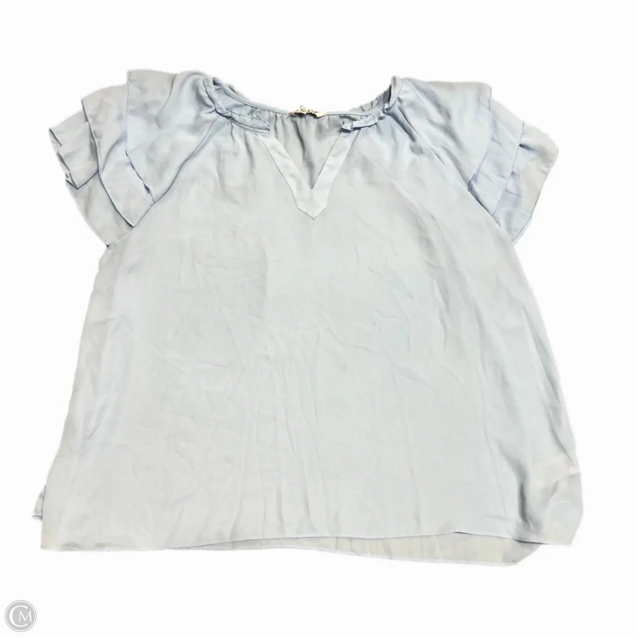 Comfort and Fit Top Short Sleeve By Nanette By Nanette Lepore In Blue, Size: 3x