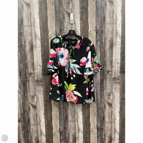 Chill Design Top Short Sleeve By Nicole In Multi-colored, Size: 2x