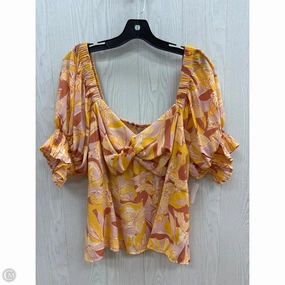 Top Short Sleeve By Nine West In Floral Print, Size: 2x Comfy Touch