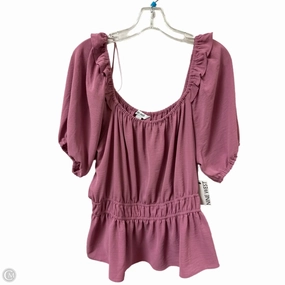 Top Short Sleeve By Nine West In Purple, Size: 1x Easy Wear Style Perfect Layer