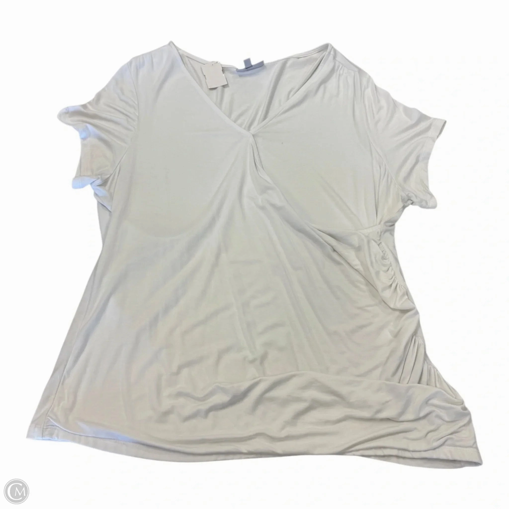 Top Short Sleeve By Northstyle In White, Size: 1x Sustainable Packaging vacation wear