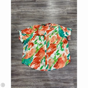 Top Short Sleeve By Not Your Daughters Jeans In Red, Size: 3x Easter Beaded details