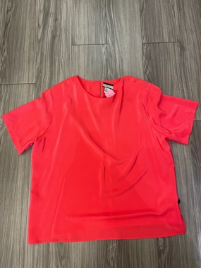 SeamlessSidePanels Top Short Sleeve By Notations In Pink, Size: 2x