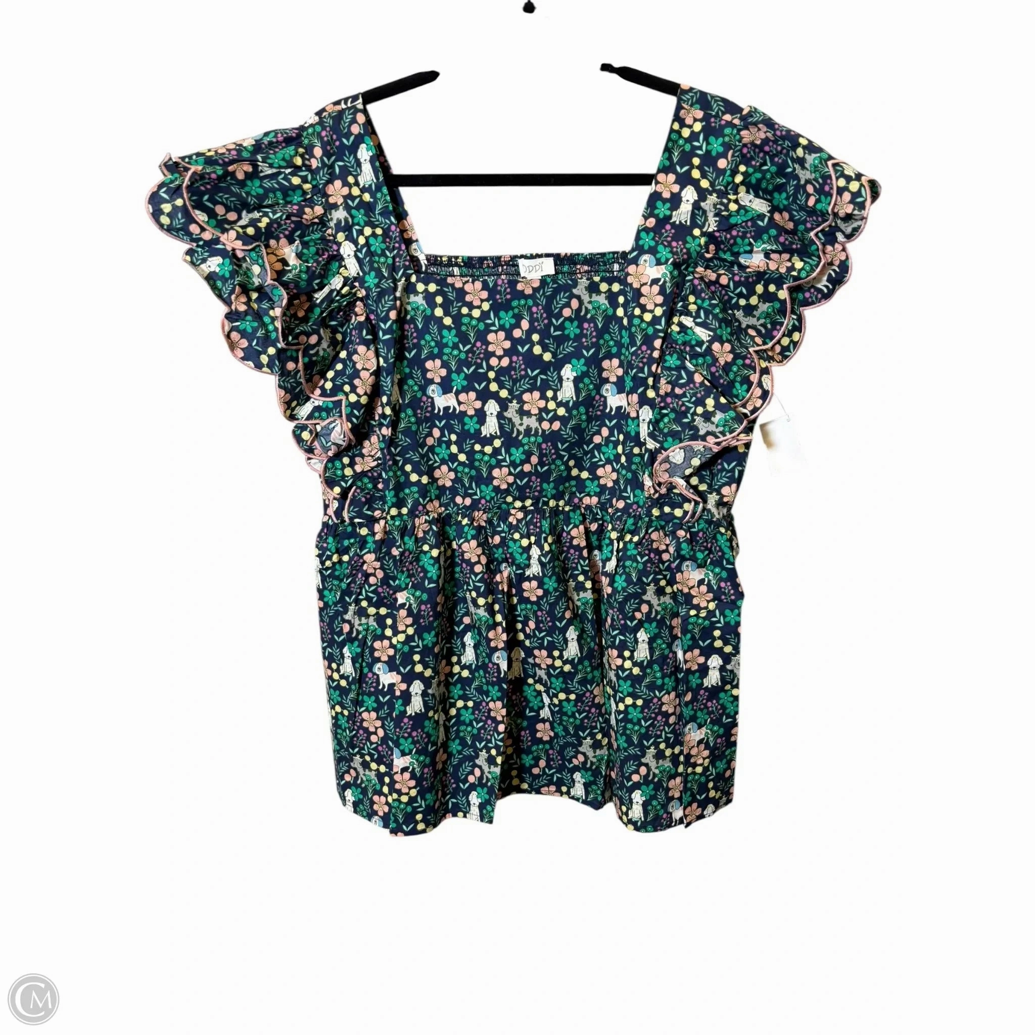 Weekend Outfit Top Short Sleeve By Oddi In Multi-colored, Size: 2XL