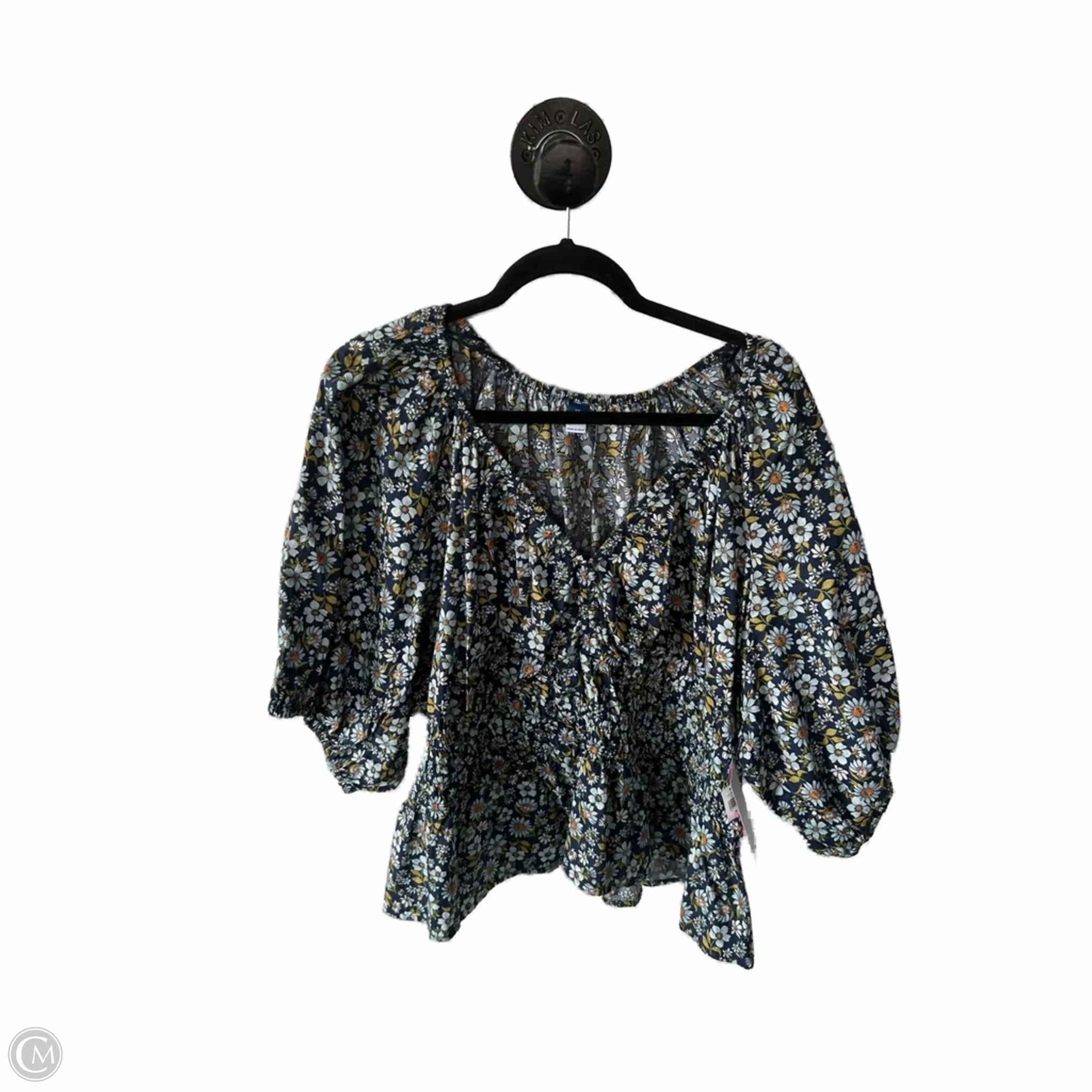 Top Short Sleeve By Old Navy In Blue & Green, Size: 3x Easter MinimalBranding