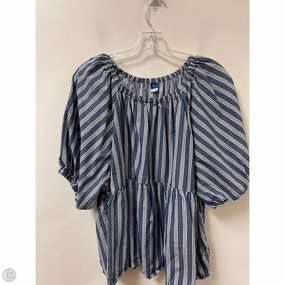 Top Short Sleeve By Old Navy In Blue, Size: 1x vacation wear Essential Fashion