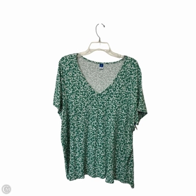 Anti microbial coating Top Short Sleeve By Old Navy In Green, Size: 2x