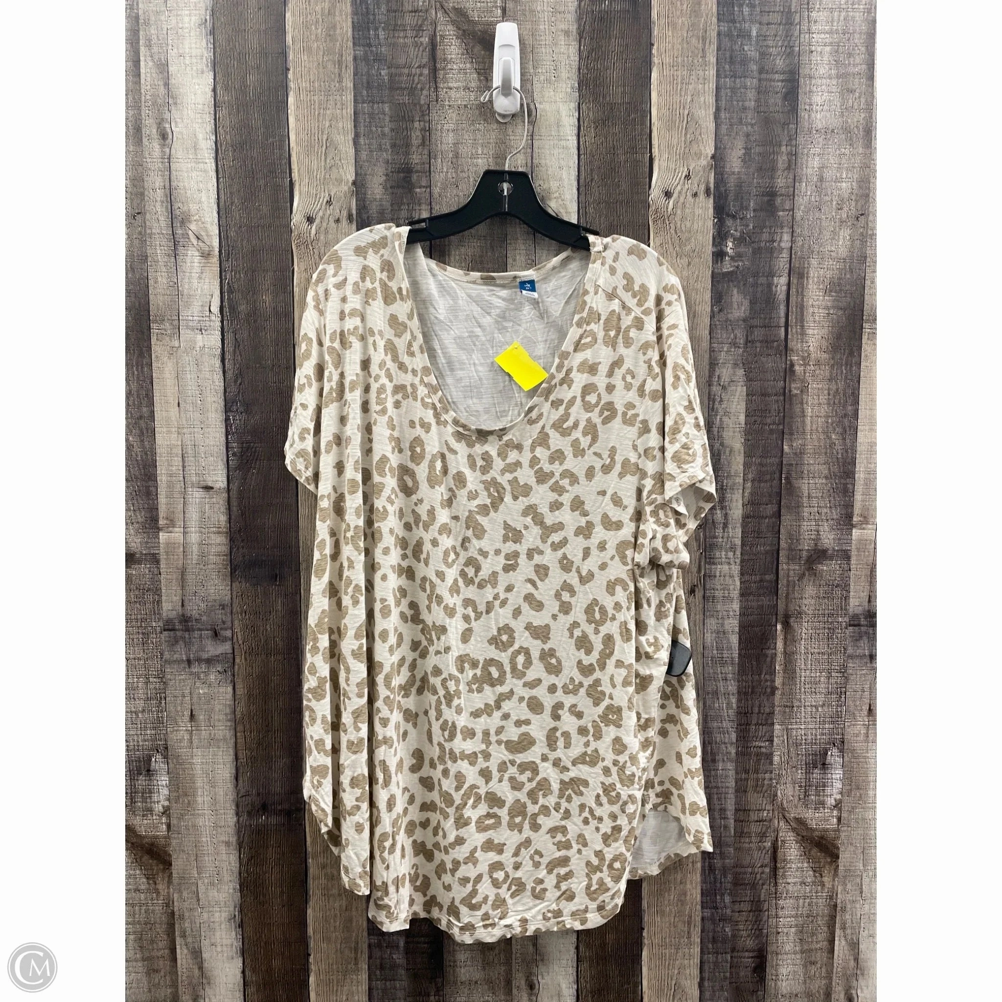 Top Short Sleeve By Old Navy In Multi-colored, Size: 3x Soft Waistband