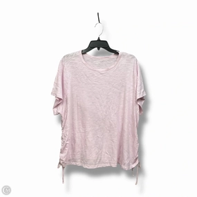 Luxury exclusivity Breathable Waistband Top Short Sleeve By Old Navy In Pink, Size: 2x
