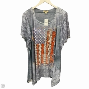 Top Short Sleeve By One World In Blue, Size: Xl Travel Ready