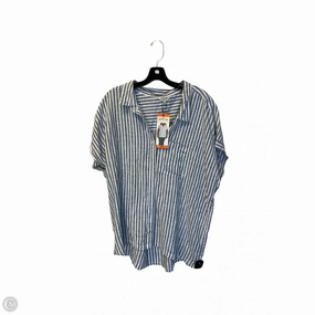 Top Short Sleeve By Orvis In Striped Pattern, Size: Xxl Comfy Stretch Smart Fit