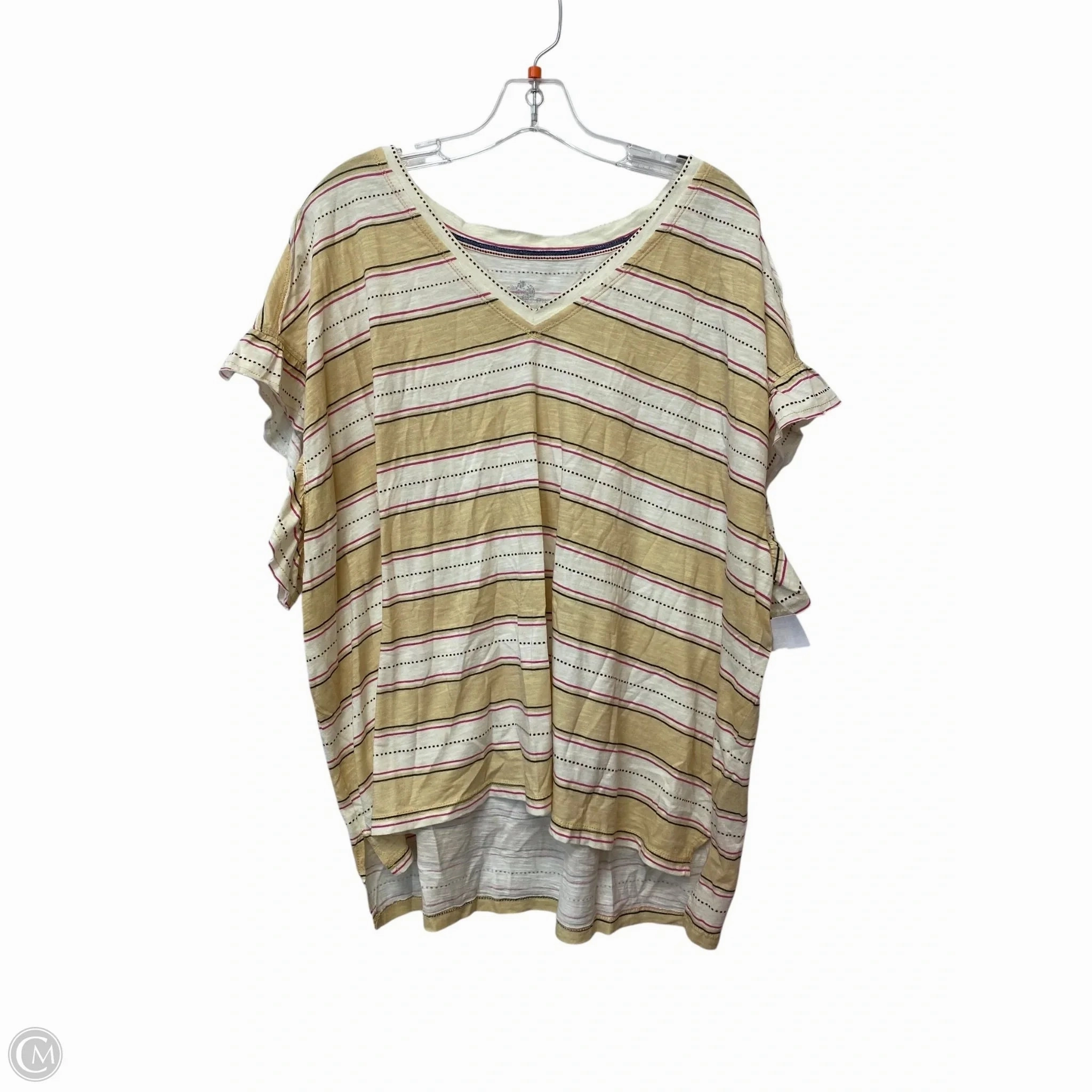 Top Short Sleeve By Pilcro In Multi-colored, Size: 3x Anti Pilling Fabric