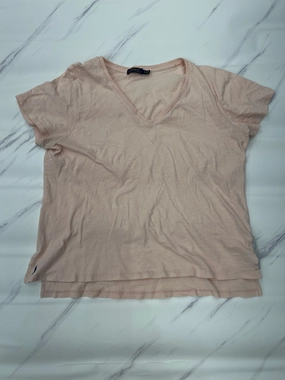 Work efficiency Breathable Layer Fit Top Short Sleeve By Polo Ralph Lauren In Peach, Size: Xl